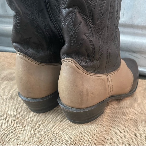 Double H Shoes Double H Cowboy Boots Bullrider Style Two Tone